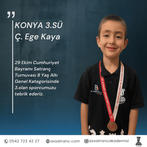 Türkiye 1.si Yaşar Efe Kayan