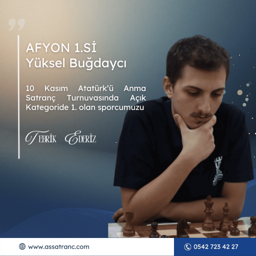 Konya Küçükler İl Birinciliği Satranç Turnuvası  Doruk Kayın