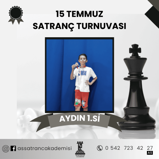 Konya Küçükler İl Birinciliği Satranç Turnuvası  Mustafa Kemal Öntürk