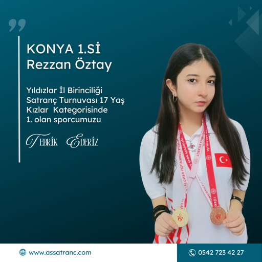 Konya Küçükler İl Birinciliği Satranç Turnuvası  Mustafa Kemal Öntürk