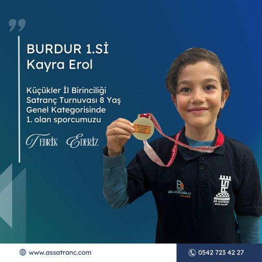 Konya Küçükler İl Birinciliği Satranç Turnuvası  Emine Zeynep Uzman