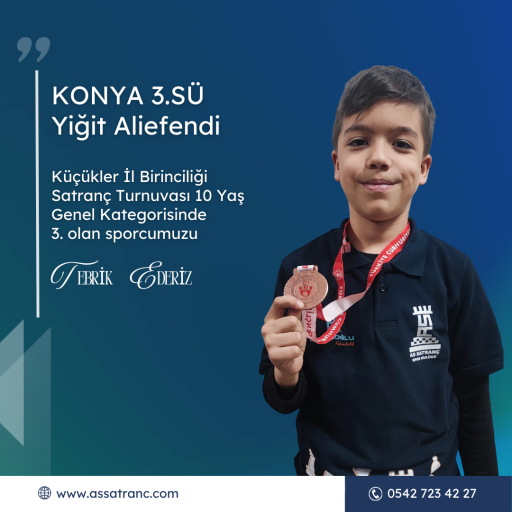 Konya Küçükler İl Birinciliği Satranç Turnuvası  Beril Keskin